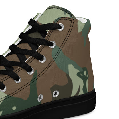South African Chocolate Chip Soldier 2000 CAMO Mens high top canvas shoes - High Top Canvas Shoes