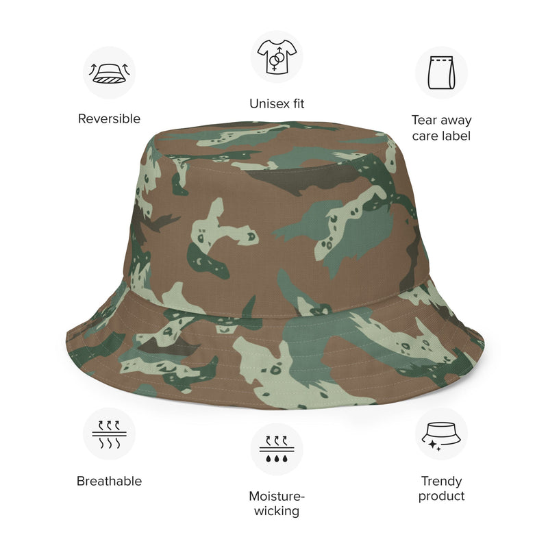 Chocolate Chip Soldier 2000 South African CAMO Reversible Bucket Hat - Head
