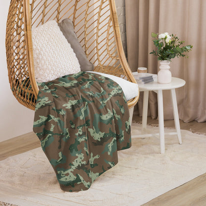 South African Chocolate Chip Soldier 2000 CAMO Sherpa Blanket
