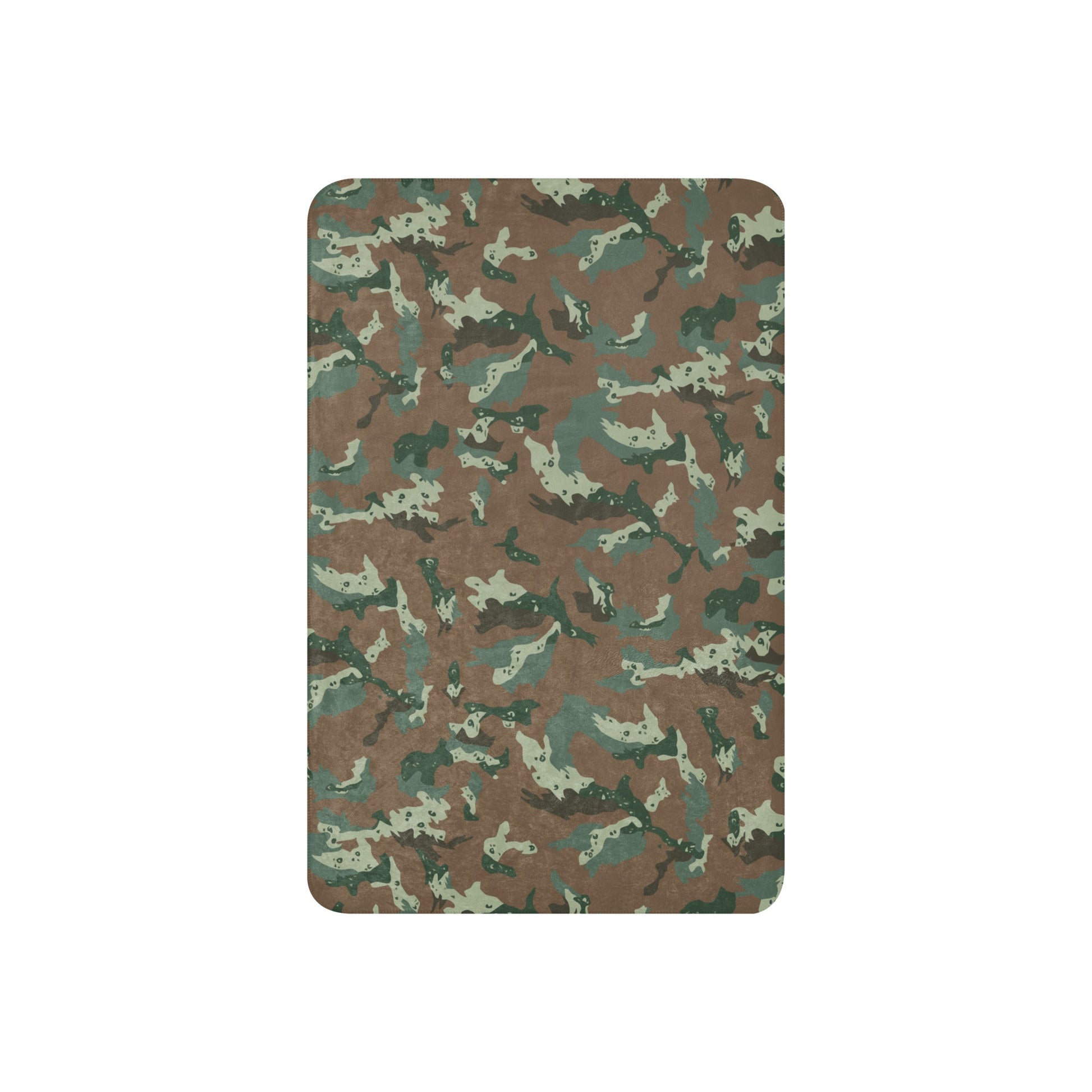 South African Chocolate Chip Soldier 2000 CAMO Sherpa Blanket