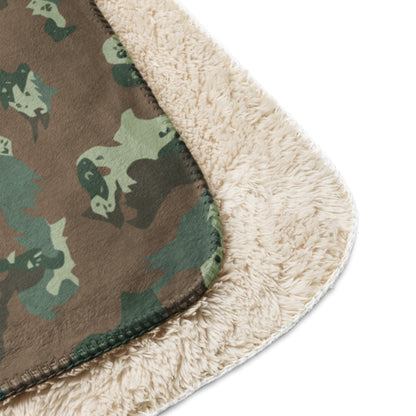 South African Chocolate Chip Soldier 2000 CAMO Sherpa Blanket