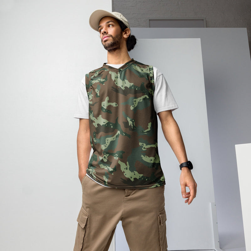 Chocolate Chip Soldier 2000 South African CAMO Unisex Basketball Jersey - 2XS