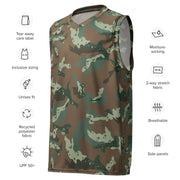 Chocolate Chip Soldier 2000 South African CAMO Unisex Basketball Jersey