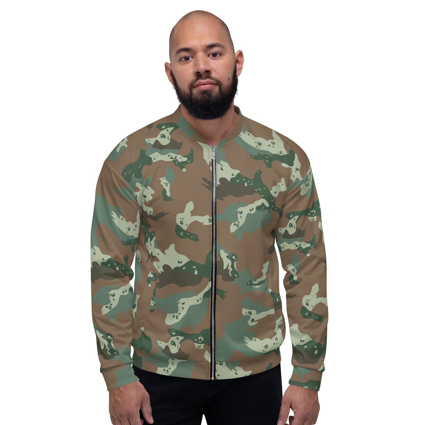 South African Chocolate Chip Soldier 2000 CAMO Unisex Bomber Jacket - Jackets