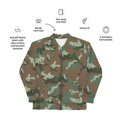 South African Chocolate Chip Soldier 2000 CAMO Unisex Bomber Jacket - Jackets