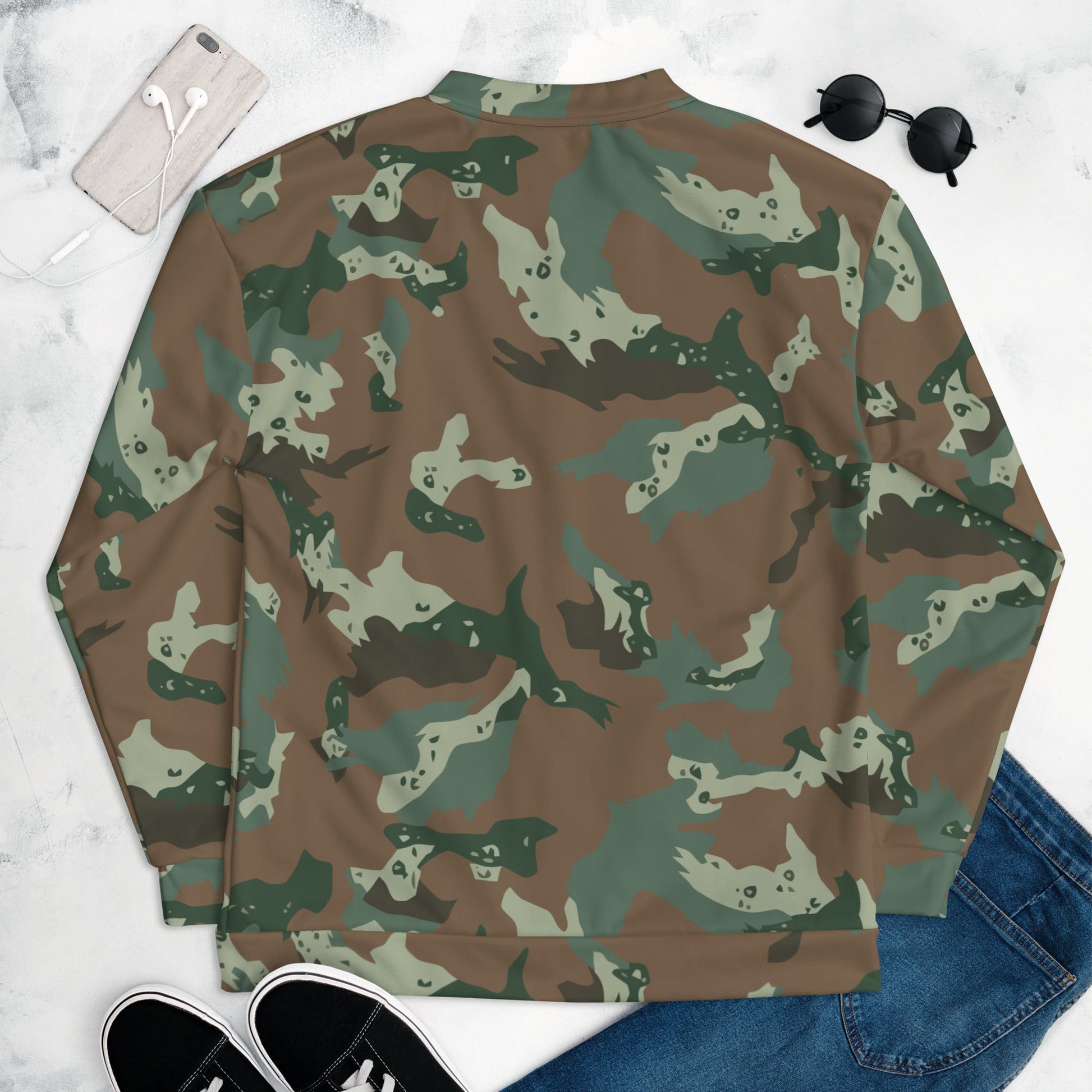 South African Chocolate Chip Soldier 2000 CAMO Unisex Bomber Jacket - Jackets