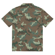 Chocolate Chip Soldier 2000 South African CAMO Unisex Short-Sleeve Button Shirt - Button-Up