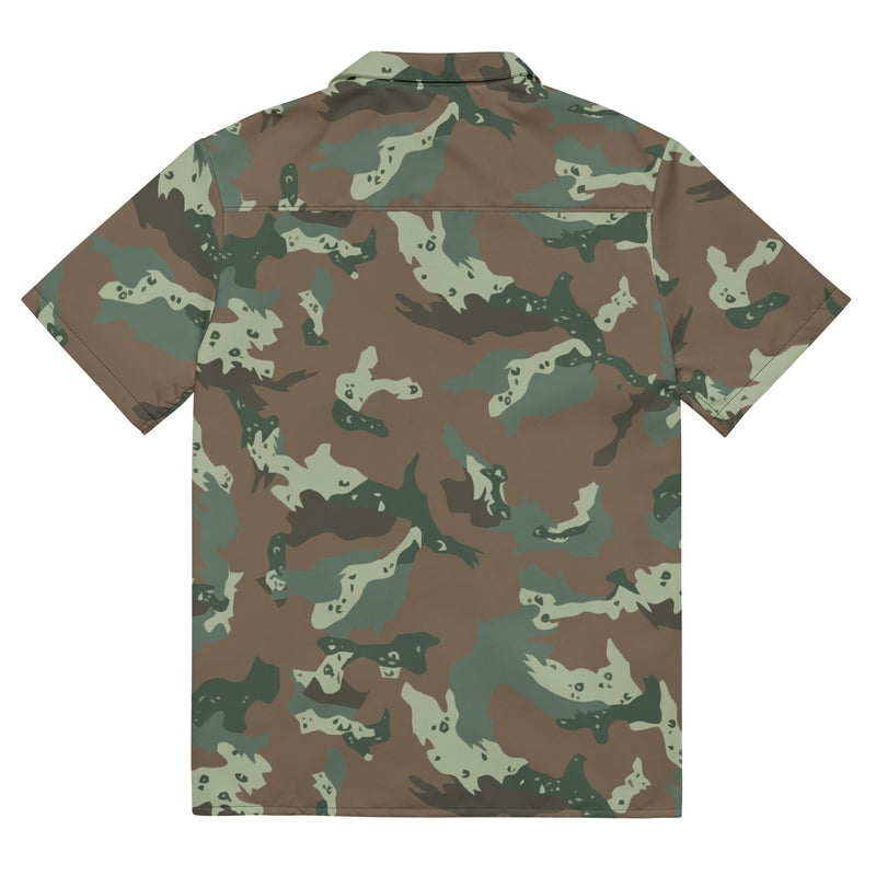 Chocolate Chip Soldier 2000 South African CAMO Unisex Short-Sleeve Button Shirt - Button-Up