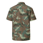 Chocolate Chip Soldier 2000 South African CAMO Unisex Short-Sleeve Button Shirt - Button-Up