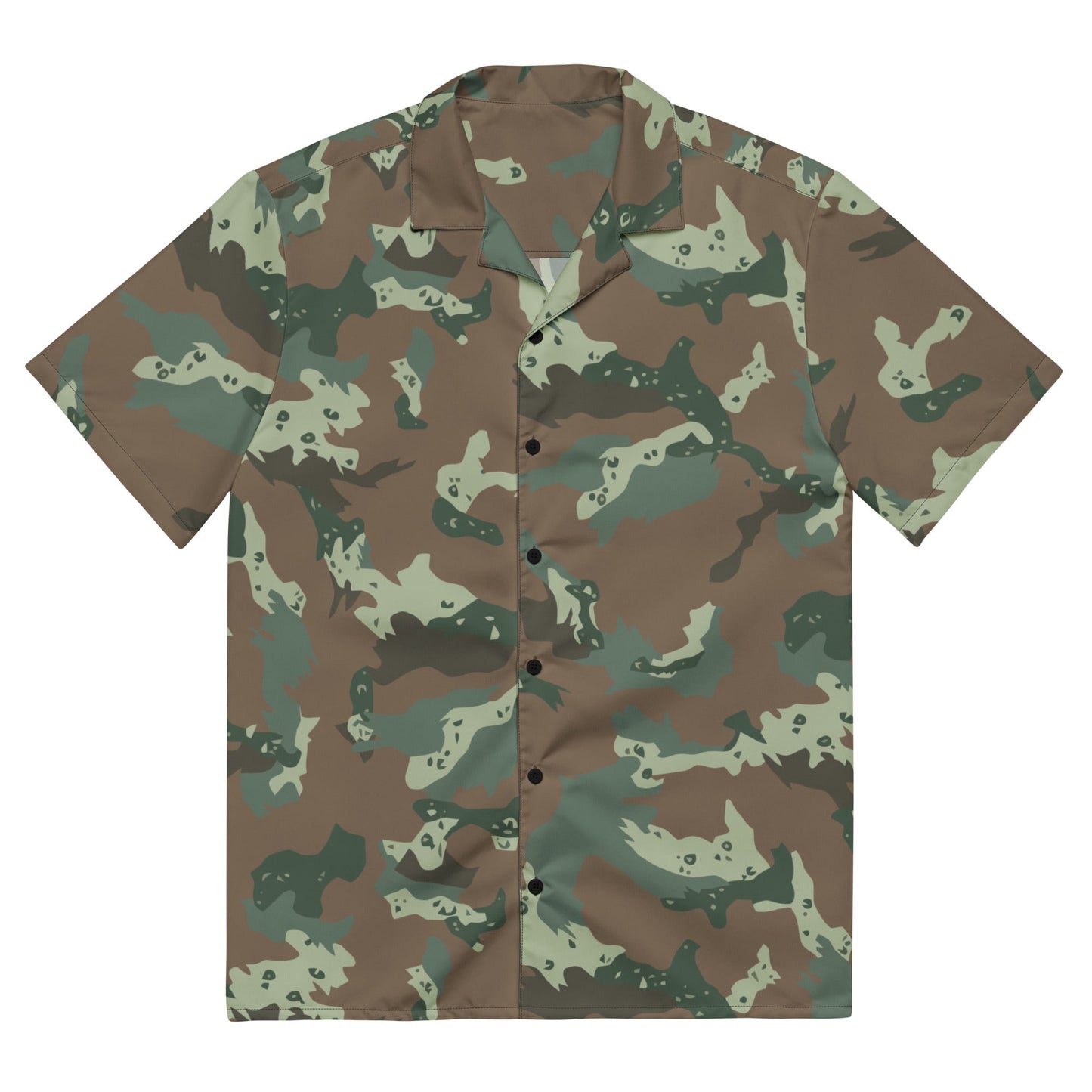 South African Chocolate Chip Soldier 2000 CAMO Unisex button shirt - 2XS - Button Shirts