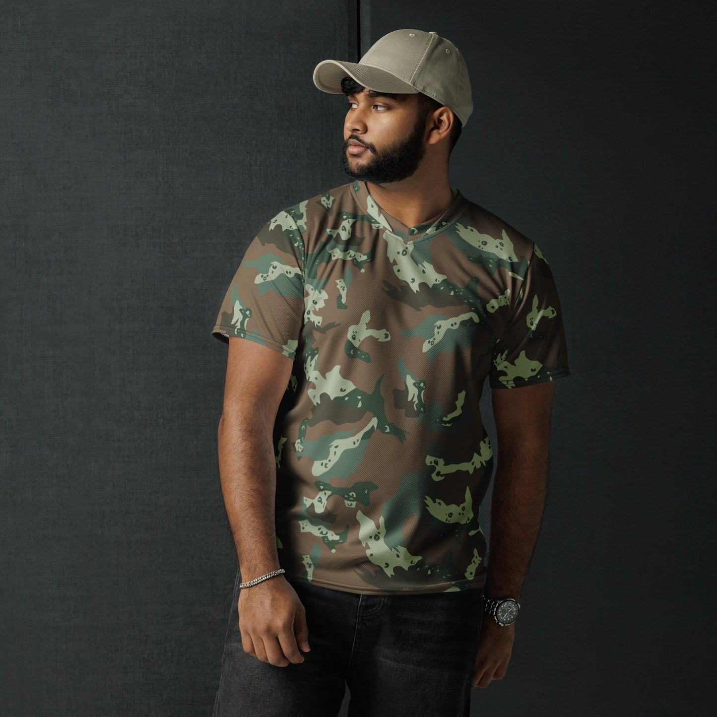 South African Chocolate Chip Soldier 2000 CAMO unisex sports jersey - Sports Jerseys