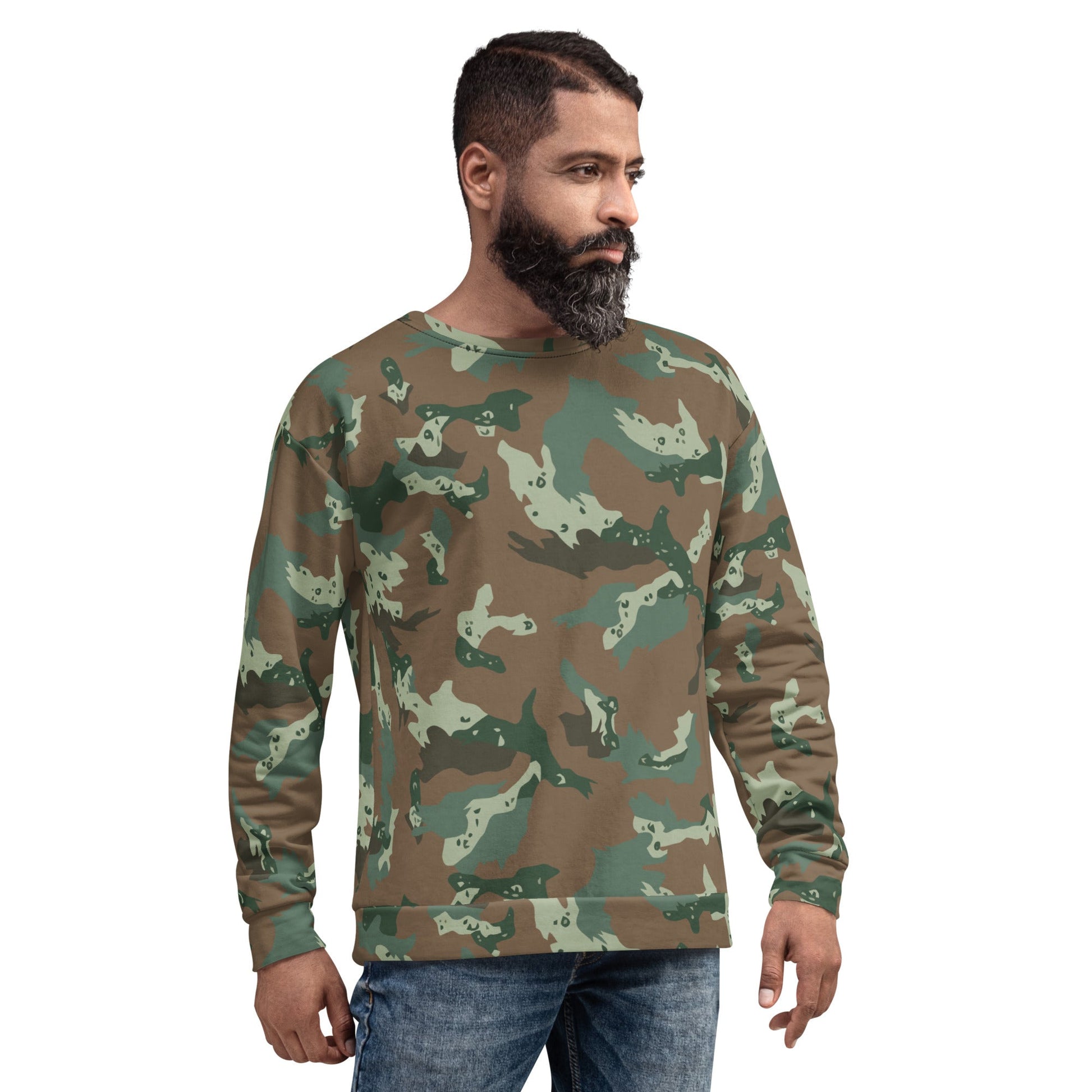 South African Chocolate Chip Soldier 2000 CAMO Unisex Sweatshirt - Sweatshirts