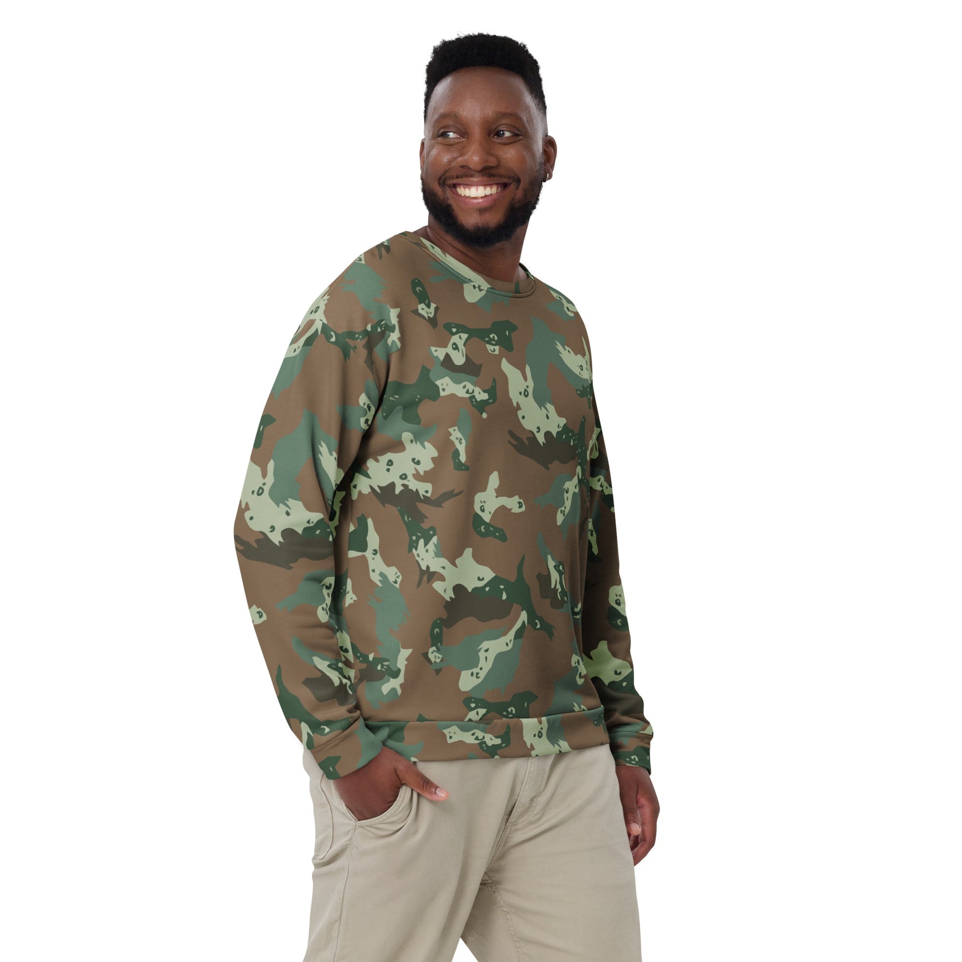 South African Chocolate Chip Soldier 2000 CAMO Unisex Sweatshirt - Sweatshirts
