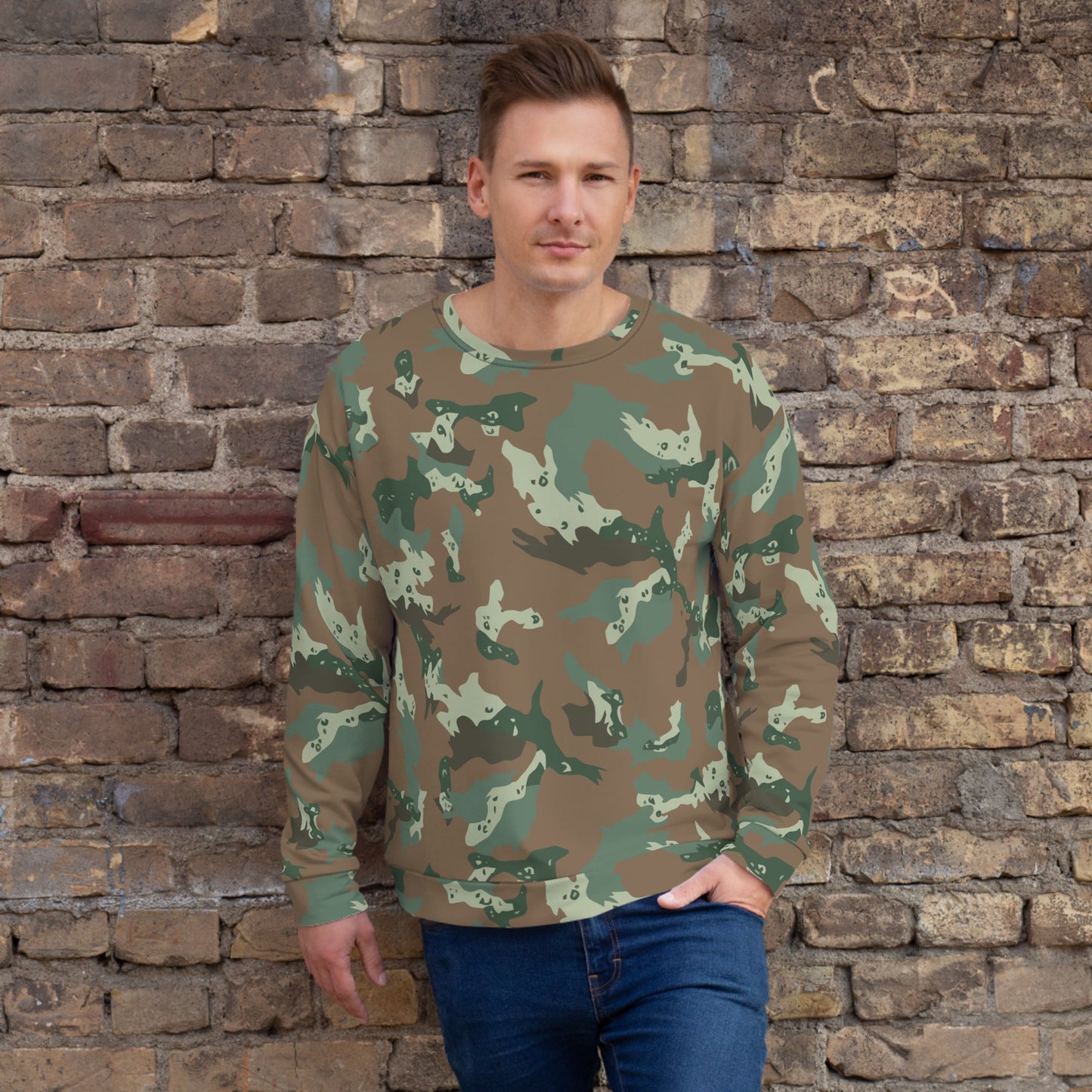 South African Chocolate Chip Soldier 2000 CAMO Unisex Sweatshirt - XS - Sweatshirts