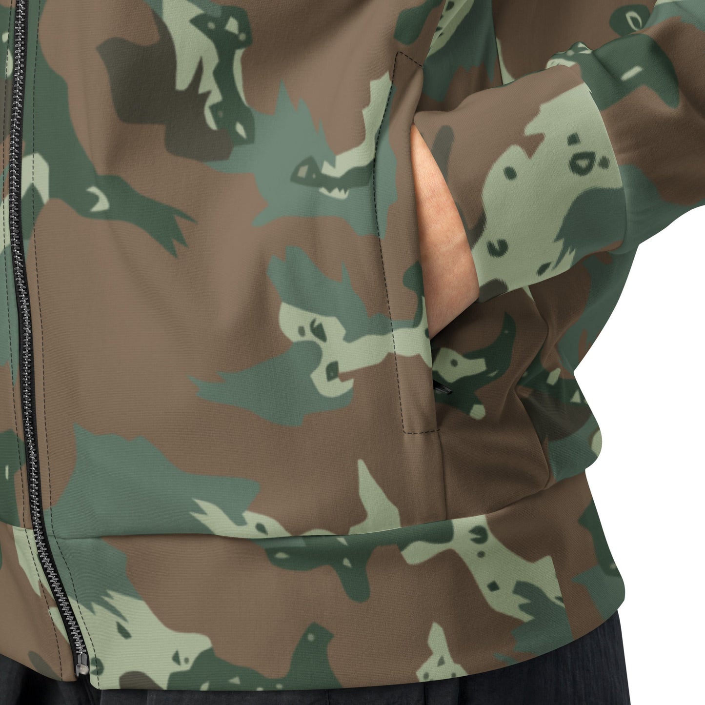 South African Chocolate Chip Soldier 2000 CAMO Unisex track jacket - Track Jackets