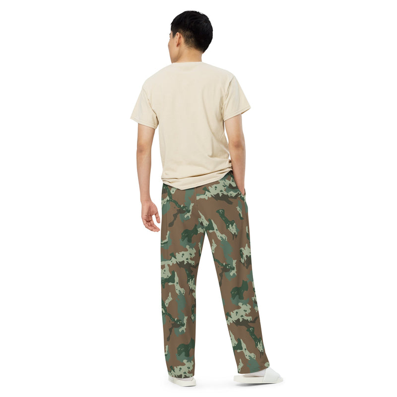 Chocolate Chip Soldier 2000 South African CAMO Unisex Wide-Leg Leisure Pants - Pant