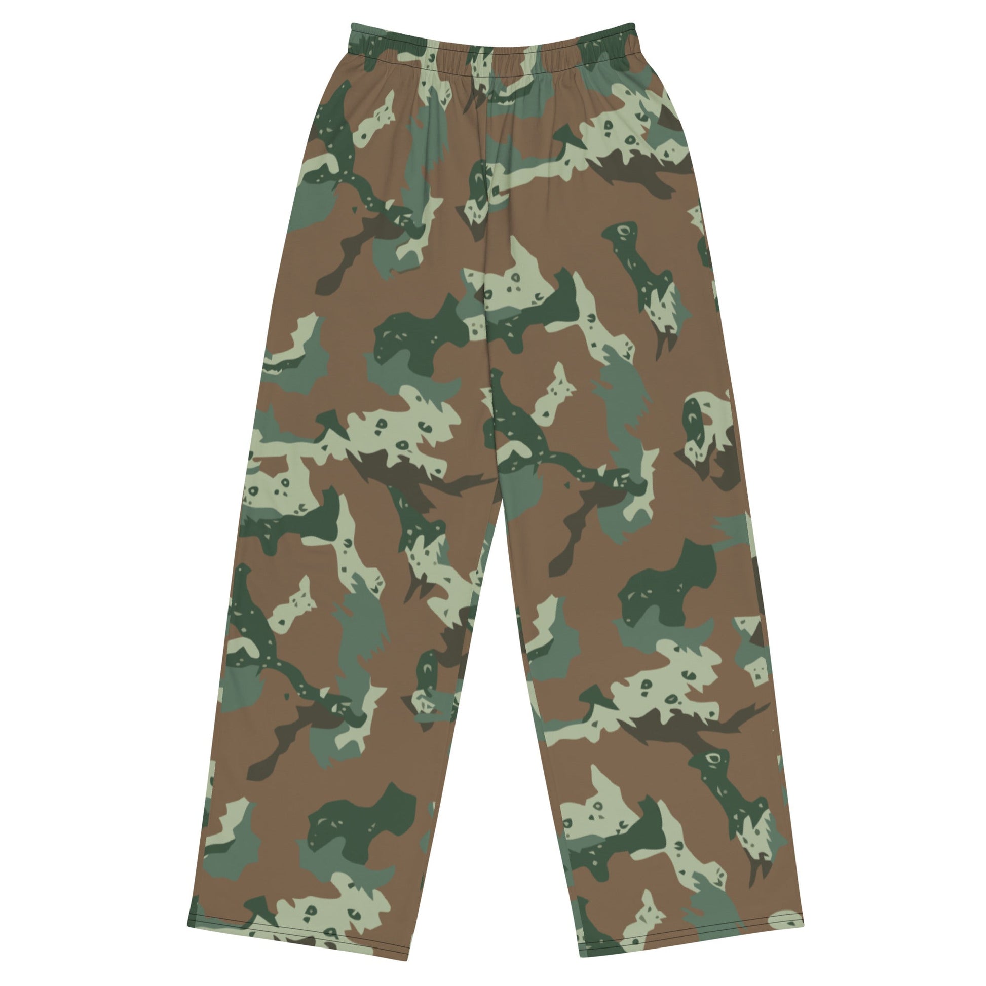 South African Chocolate Chip Soldier 2000 CAMO unisex wide-leg pants - 2XS - Wide-leg Pants