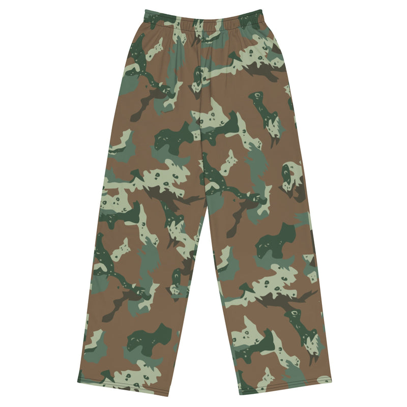 Chocolate Chip Soldier 2000 South African CAMO Unisex Wide-Leg Leisure Pants - 2XS - Pant