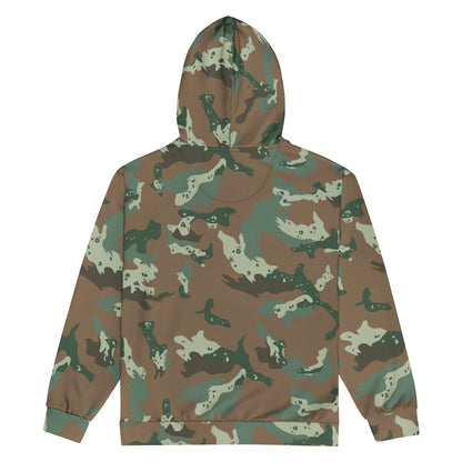 South African Chocolate Chip Soldier 2000 CAMO Unisex zip hoodie - Zip Hoodies