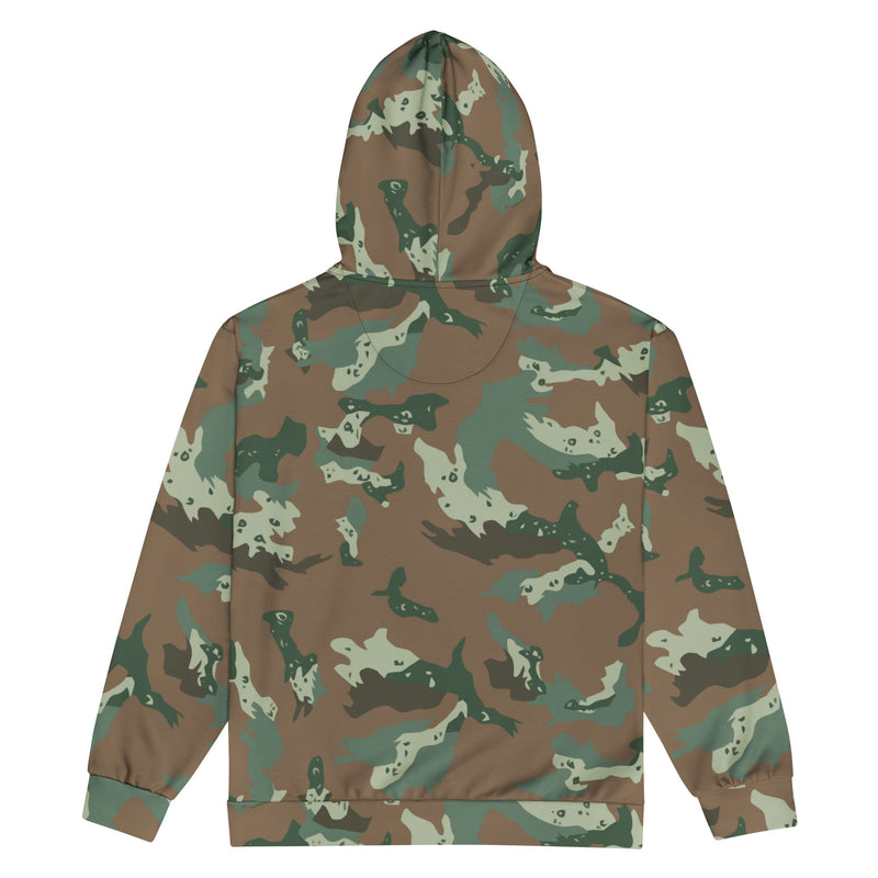Chocolate Chip Soldier 2000 South African CAMO Unisex Zip Hoodie
