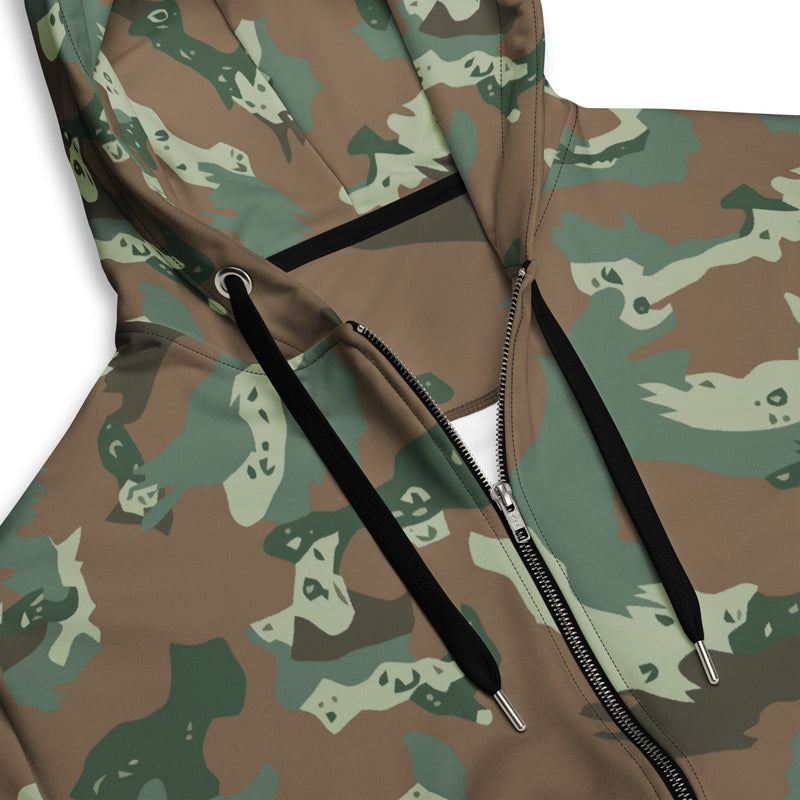 Chocolate Chip Soldier 2000 South African CAMO Unisex Zip Hoodie