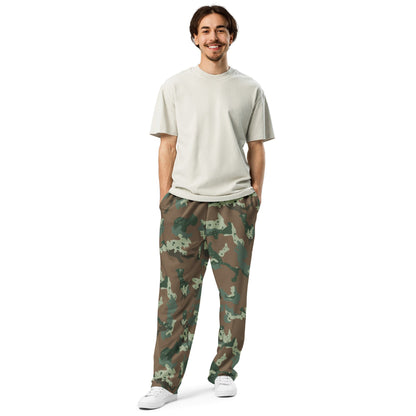 South African Chocolate Chip Soldier 2000 CAMO Wide-leg joggers - Joggers
