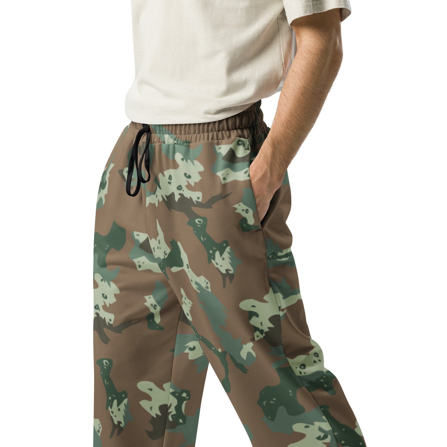 South African Chocolate Chip Soldier 2000 CAMO Wide-leg joggers - Joggers