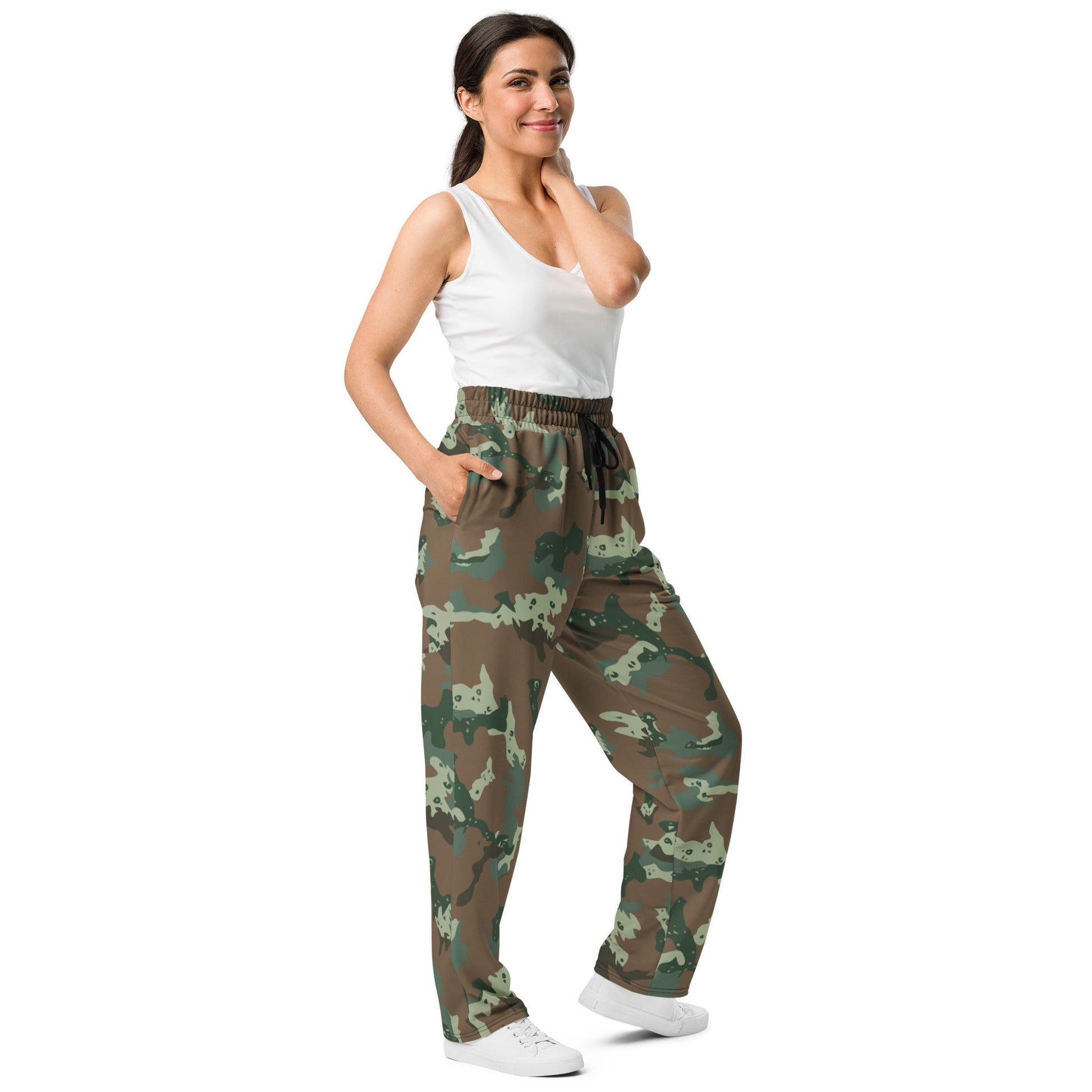 South African Chocolate Chip Soldier 2000 CAMO Wide-leg joggers - Joggers