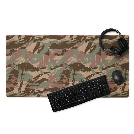 South African Defense Force (SADF) 32 Battalion Dry Season CAMO Gaming mouse pad - 36″×18″
