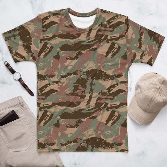 South African Defense Force (SADF) 32 Battalion Dry Season CAMO Men’s t - shirt - XS