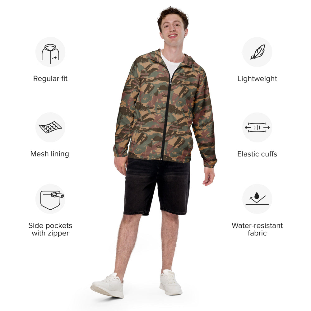 South African Defense Force (SADF) 32 Battalion Dry Season CAMO Men’s windbreaker - Mens Windbreaker