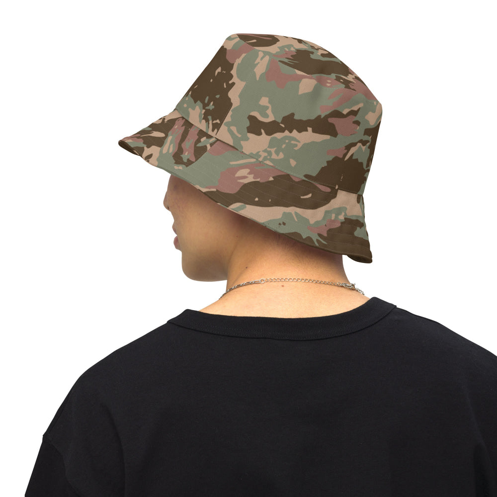 South African Defense Force (SADF) 32 Battalion Dry Season CAMO Reversible bucket hat - XS - Bucket Hat