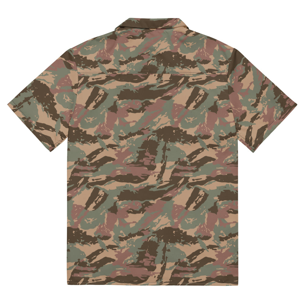 South African Defense Force (SADF) 32 Battalion Dry Season CAMO Unisex button shirt - Button Shirt