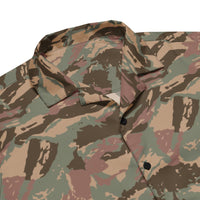 South African Defense Force (SADF) 32 Battalion Dry Season CAMO Unisex button shirt