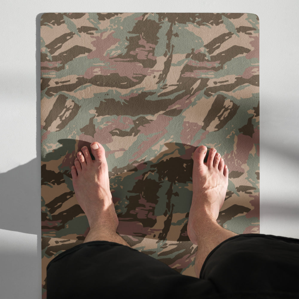 South African Defense Force (SADF) 32 Battalion Dry Season CAMO Yoga mat