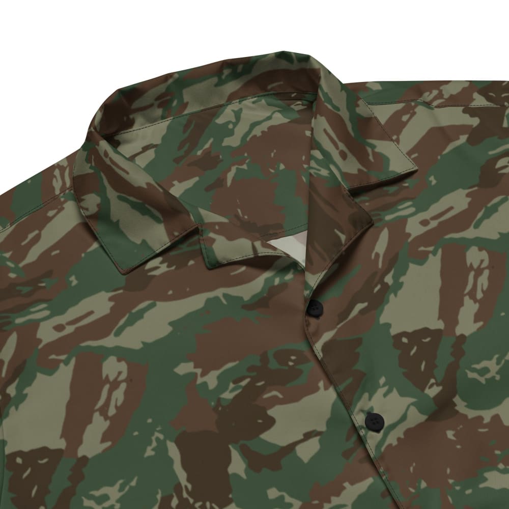 South African Defense Force (SADF) 32 Battalion Wet Season CAMO Unisex button shirt