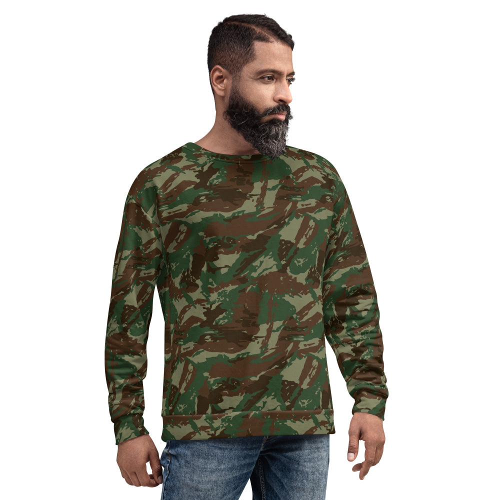 South African Defense Force (SADF) 32 Battalion Wet Season CAMO Unisex Sweatshirt