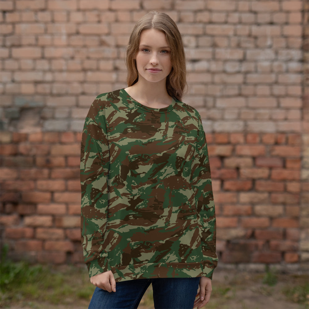 South African Defense Force (SADF) 32 Battalion Wet Season CAMO Unisex Sweatshirt