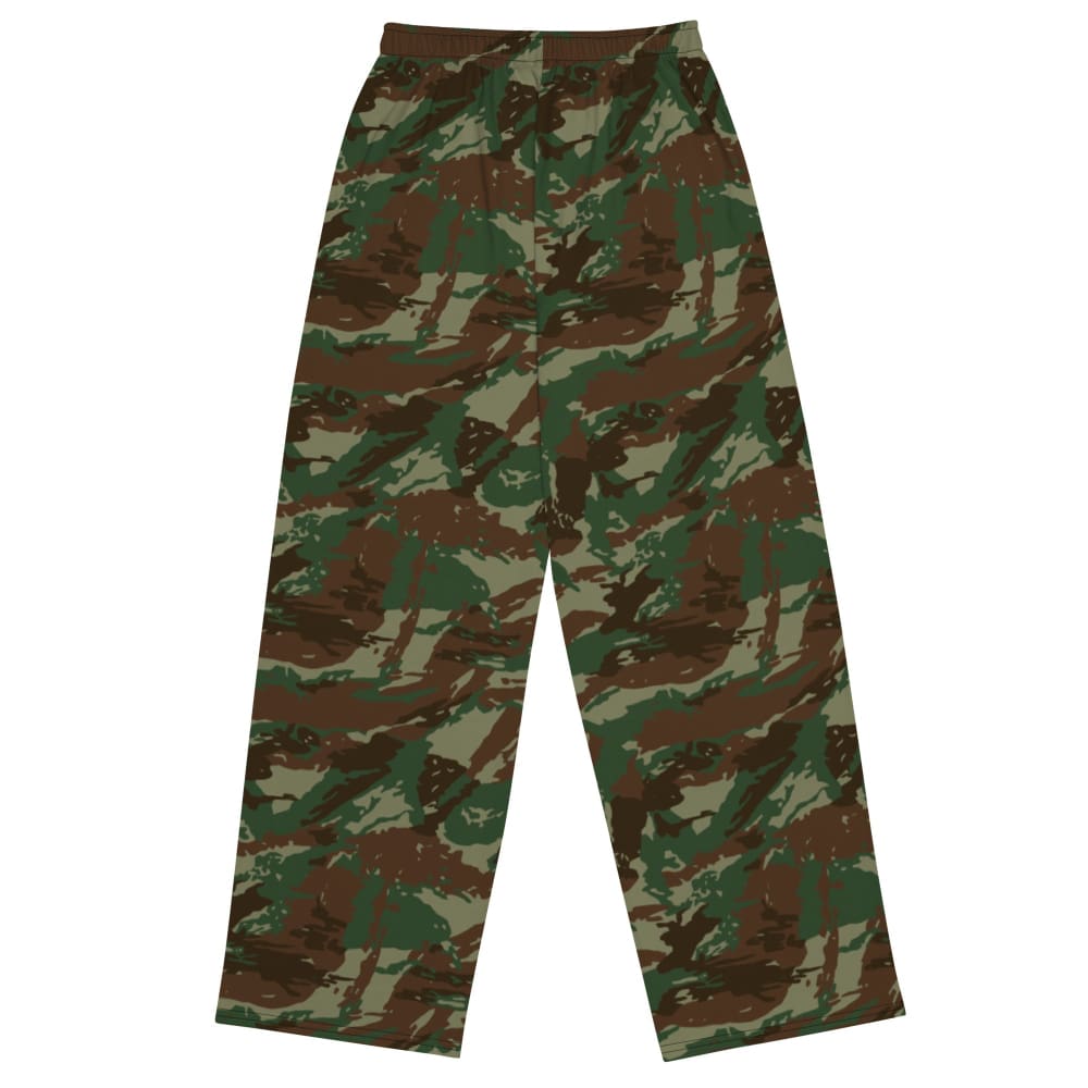 South African Defense Force (SADF) 32 Battalion Wet Season CAMO unisex wide - leg pants