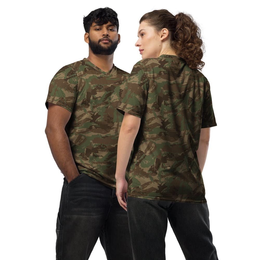 South African Defense Force (SADF) 32 Battalion Winter CAMO unisex sports jersey - 2XS