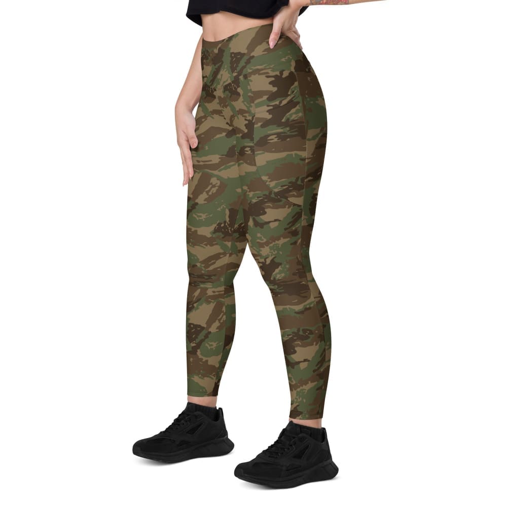 South African Defense Force (SADF) 32 Battalion Winter CAMO Women’s Leggings with pockets - Womens
