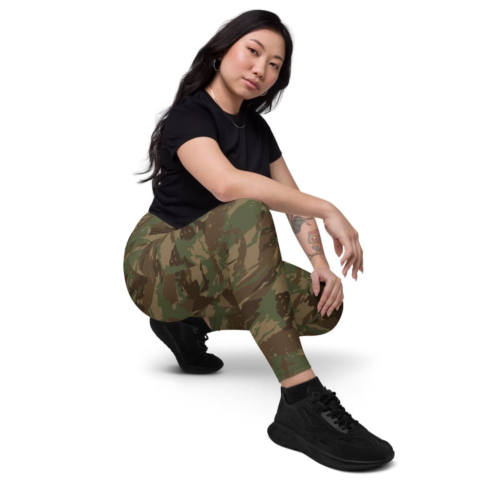 South African Defense Force (SADF) 32 Battalion Winter CAMO Women’s Leggings with pockets - Womens