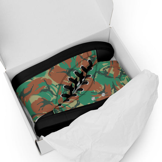 South African DPM Special Forces CAMO Mens high top canvas shoes - High Top Canvas Shoes