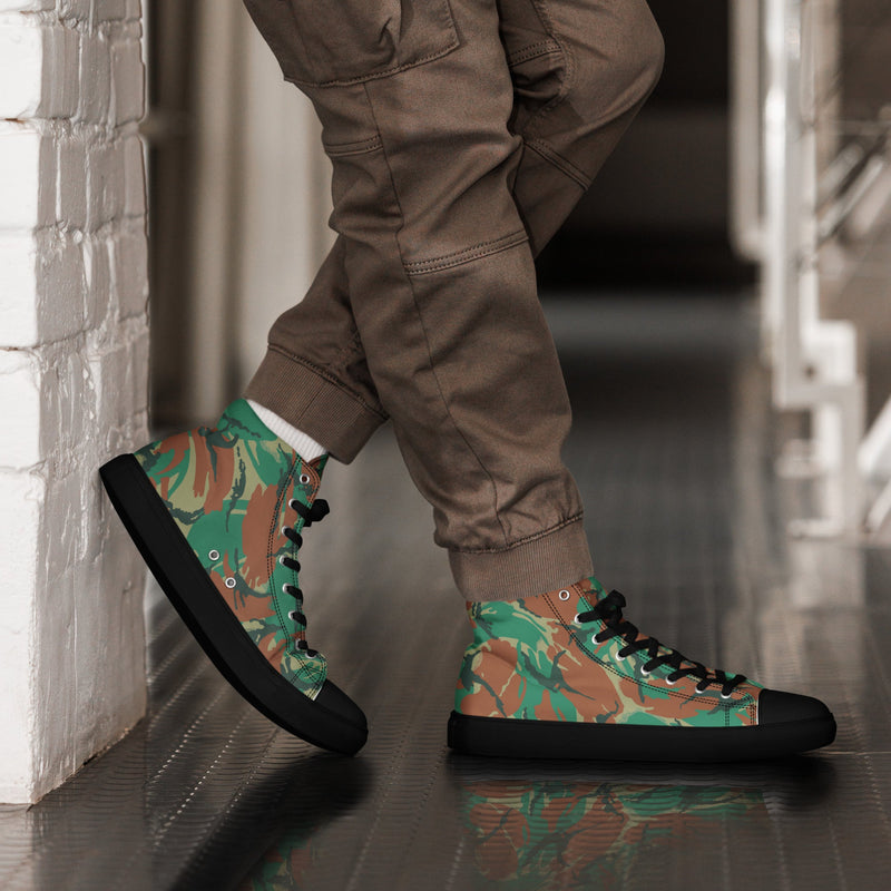 DPM South African Special Forces CAMO Mens High-Top Canvas Shoes - 5