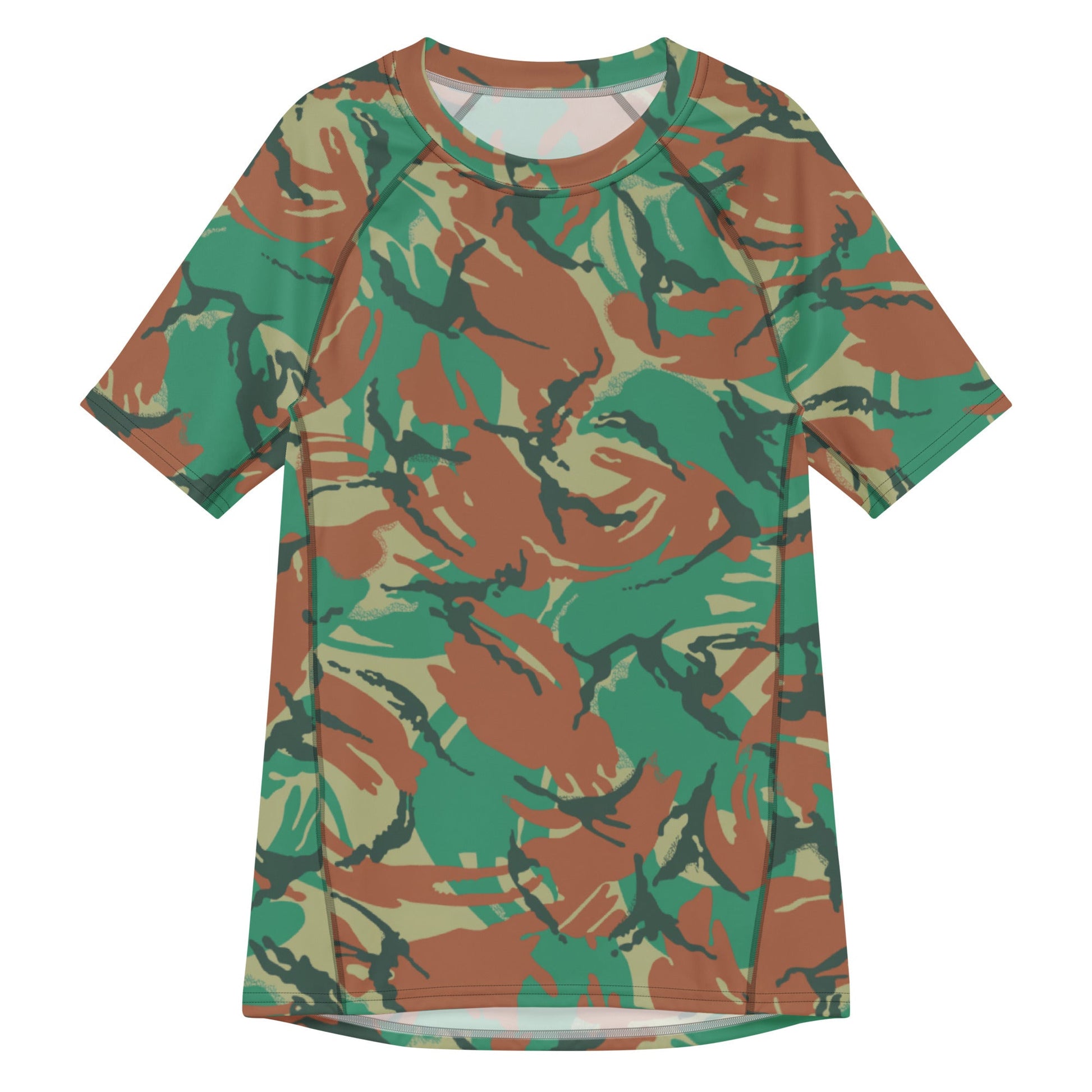 South African DPM Special Forces CAMO Mens Short-Sleeve Rash Guard - 2XS - Short-sleeve Guards