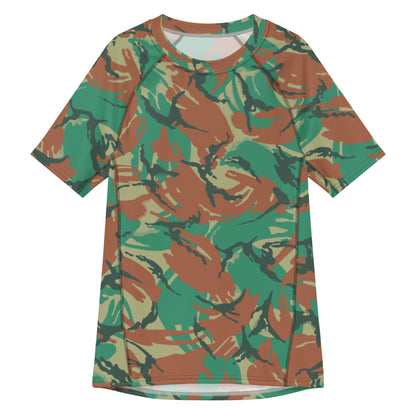 South African DPM Special Forces CAMO Mens Short-Sleeve Rash Guard - 2XS - Short-sleeve Guards