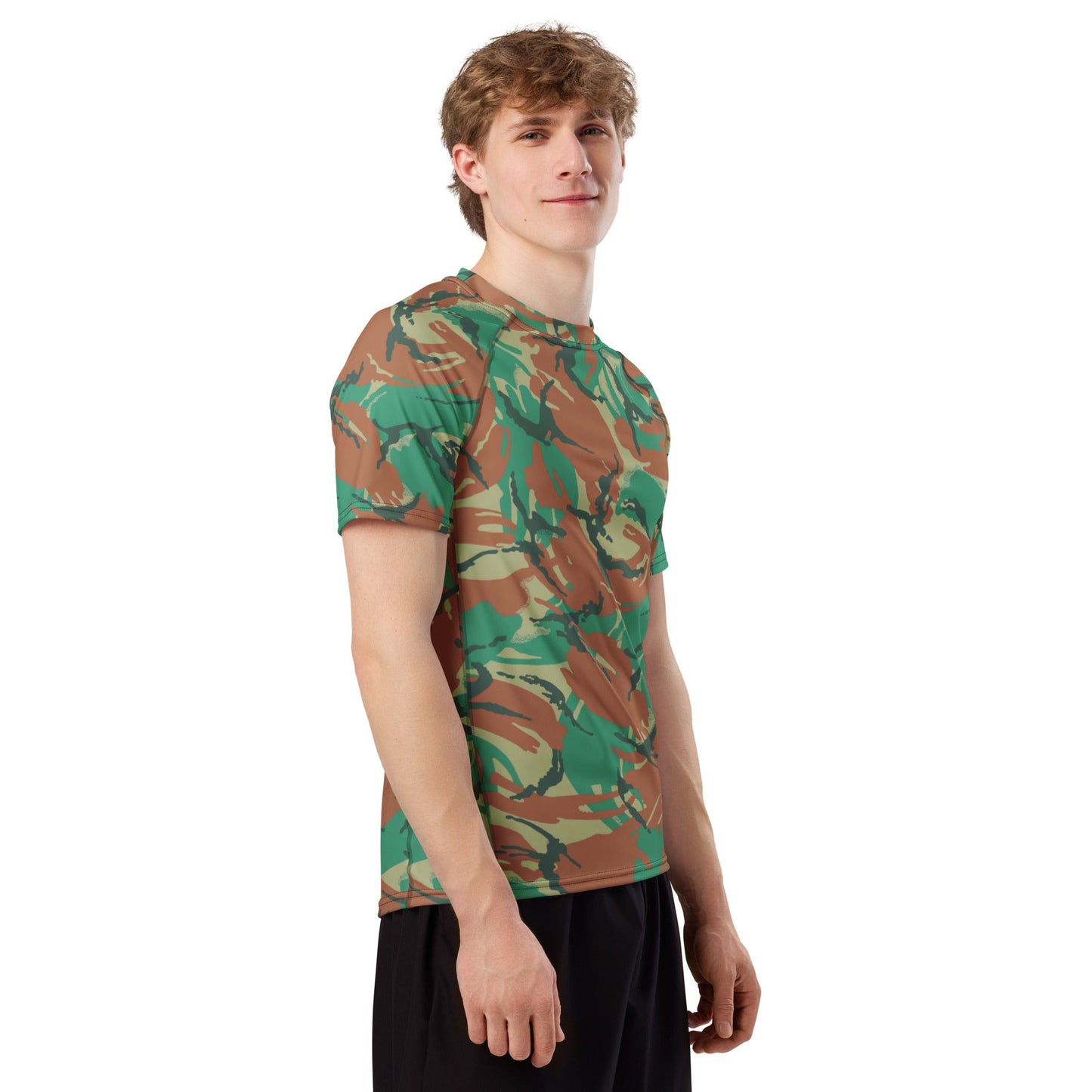 South African DPM Special Forces CAMO Mens Short-Sleeve Rash Guard - Short-sleeve Guards