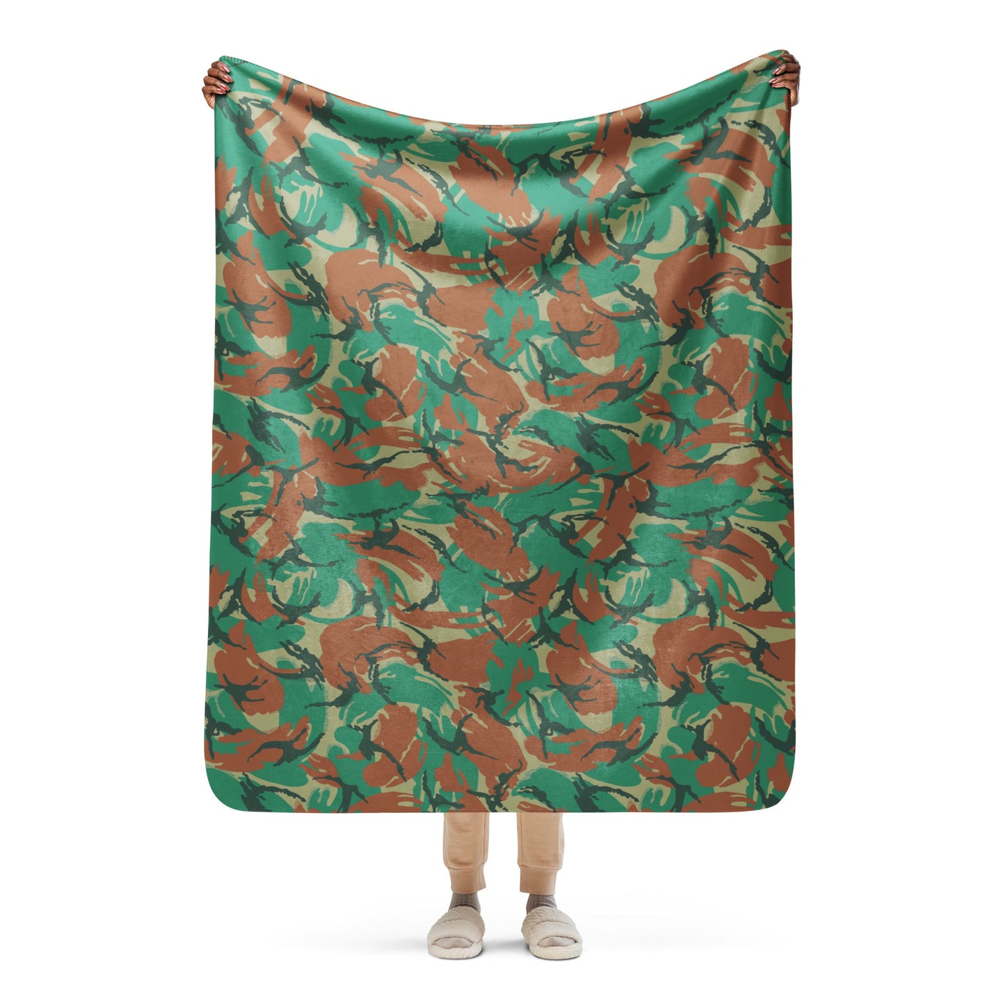 South African DPM Special Forces CAMO Sherpa blanket - 50″×60″ - Blankets