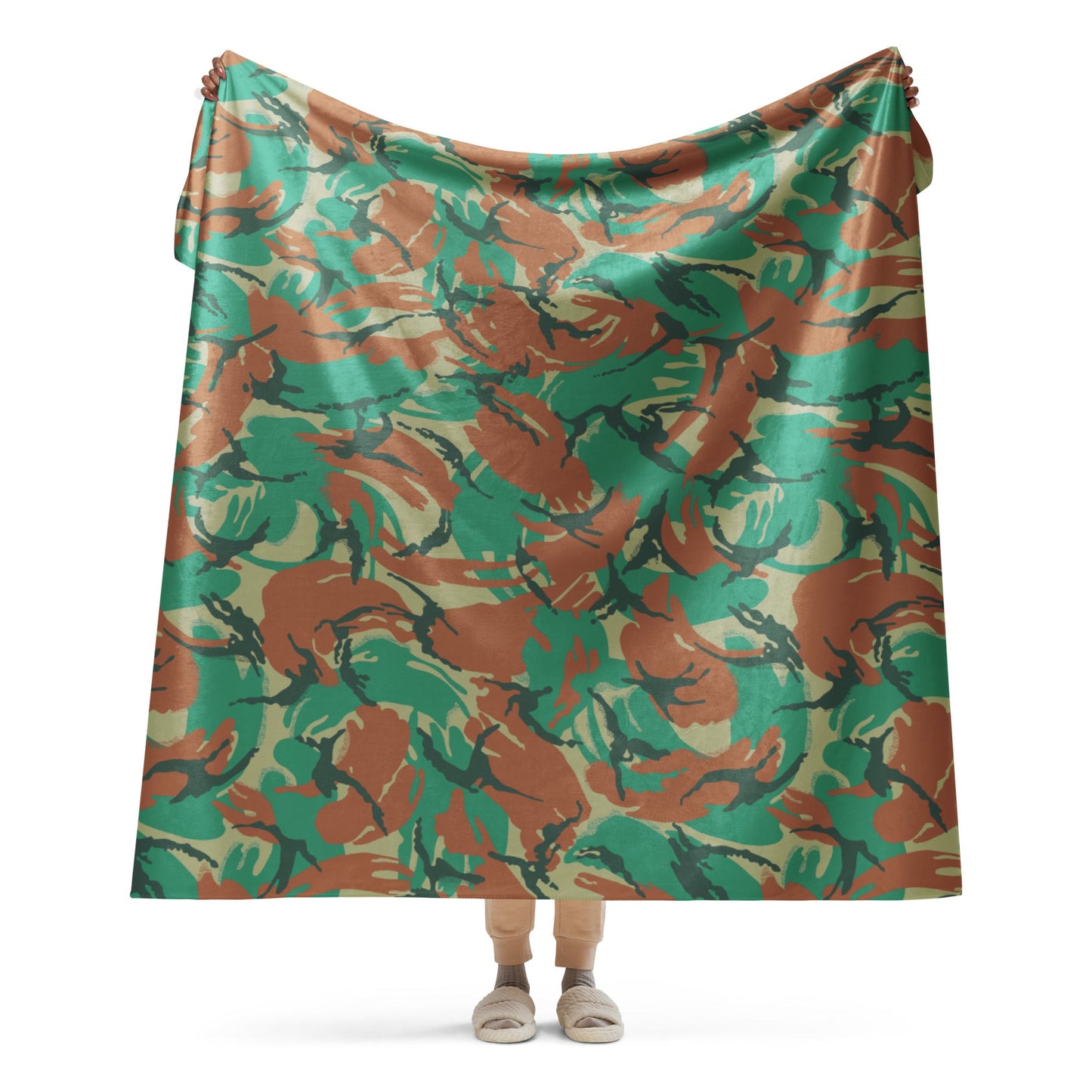 South African DPM Special Forces CAMO Sherpa blanket - 60″×80″ - Blankets