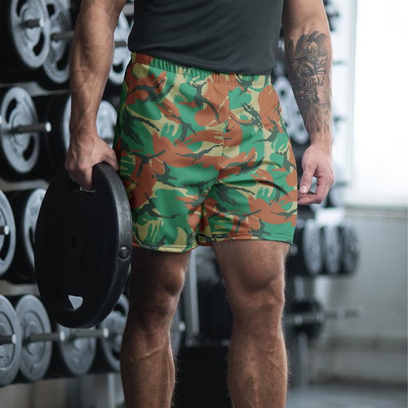 DPM South African Special Forces CAMO Unisex Athletic Long Shorts - 2XS